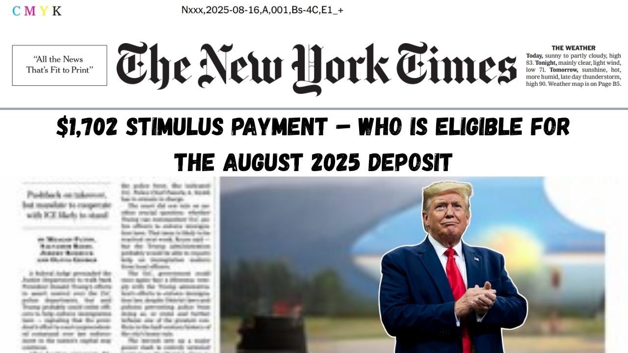 Could You Get a $1702 Stimulus Check This August 2025