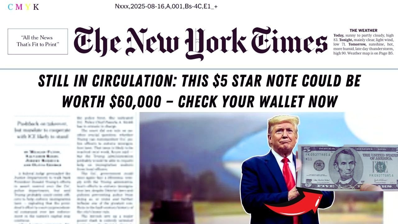 Rare $5 Star Note Could Be Worth $60000